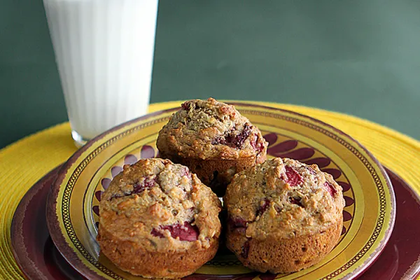 Banánovo-bobulové muffiny