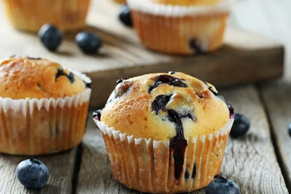 Borůvkové muffiny