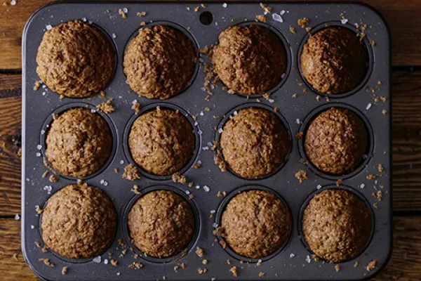 Otrubové muffiny s rozinkami