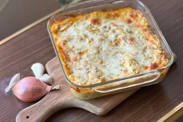 Zapékané těstoviny s máslovou dýní